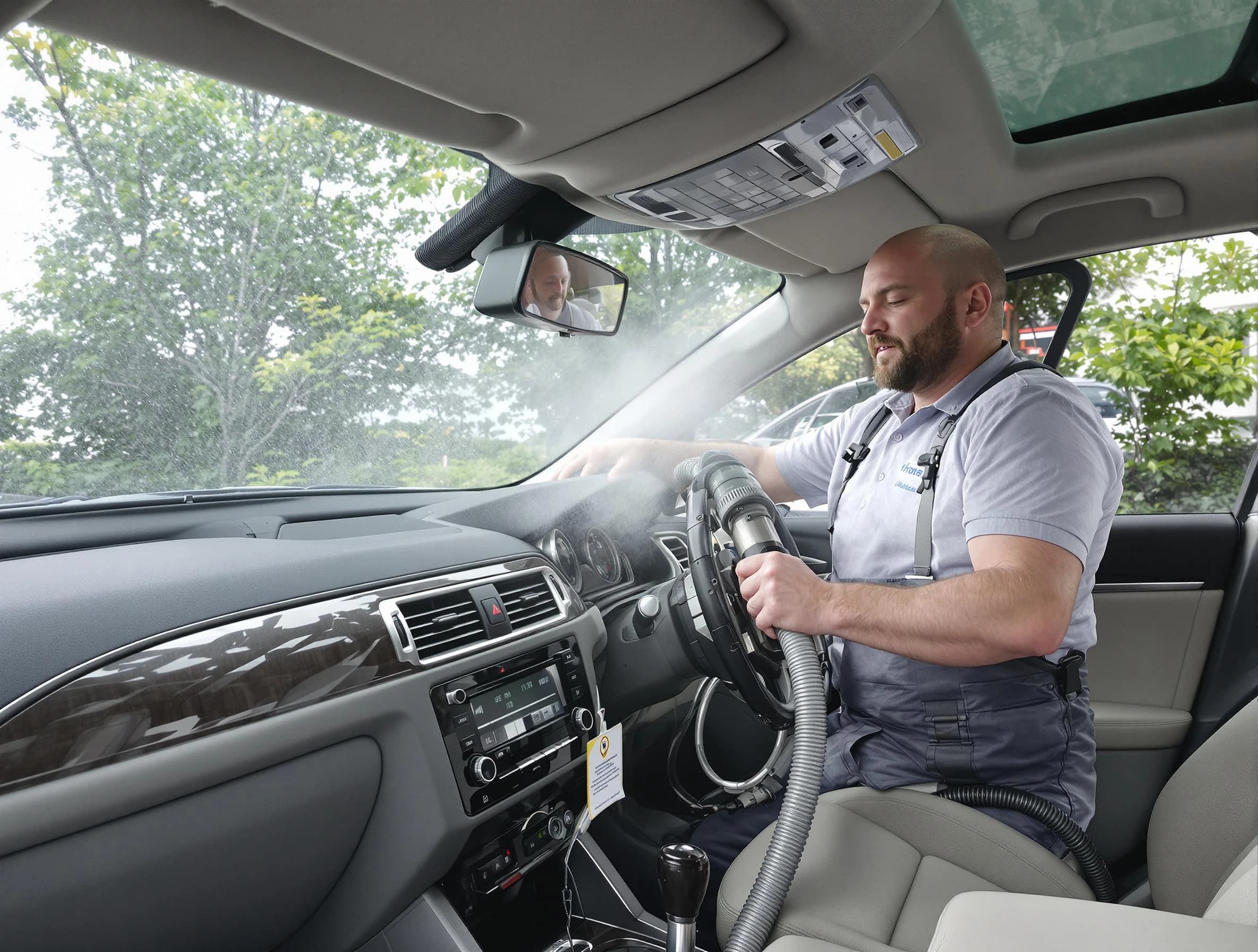 Castle Pines Village Air Duct Cleaning specialist performing professional car duct cleaning in Castle Pines Village