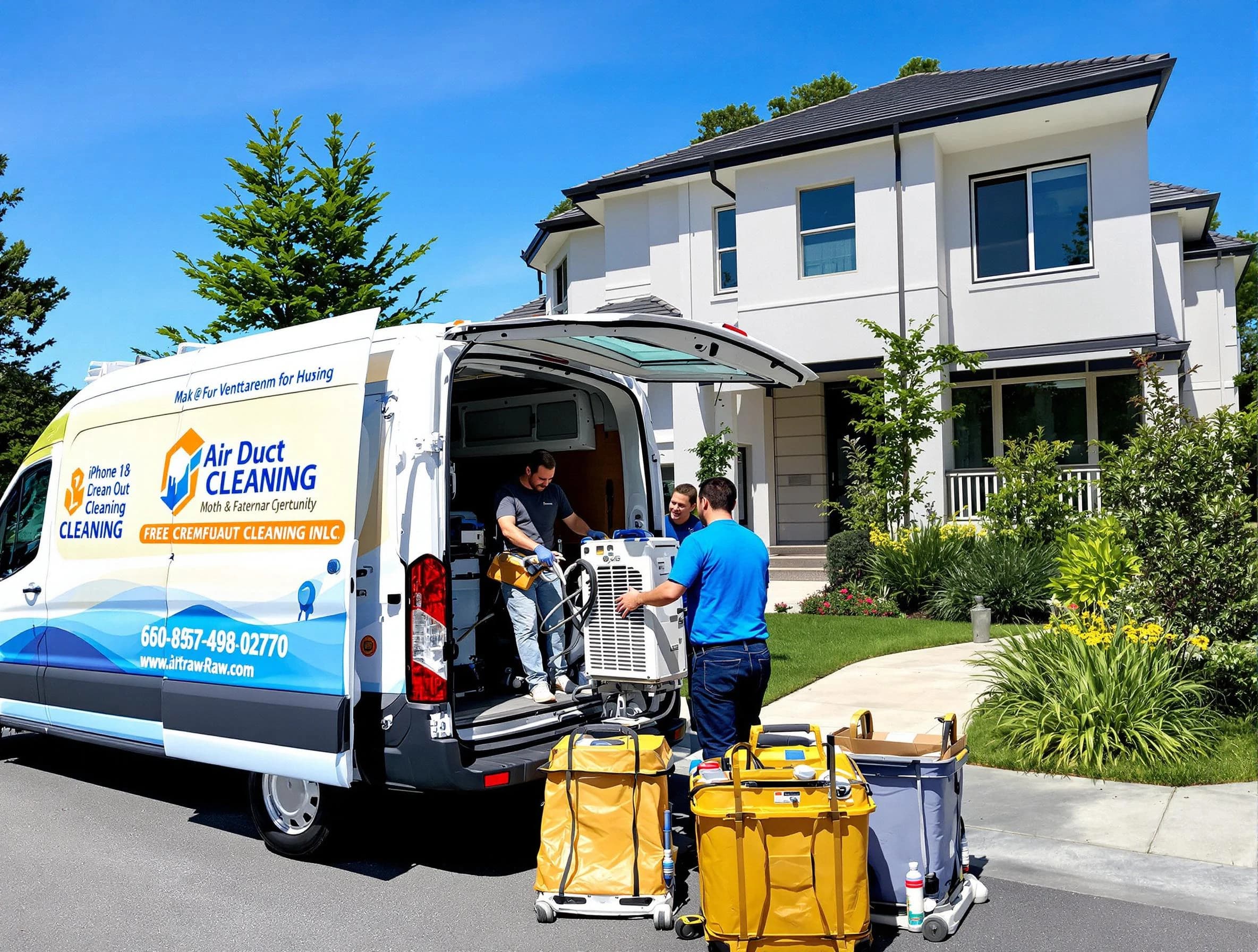 Castle Pines Village Air Duct Cleaning technician performing professional air duct cleaning in Castle Pines Village