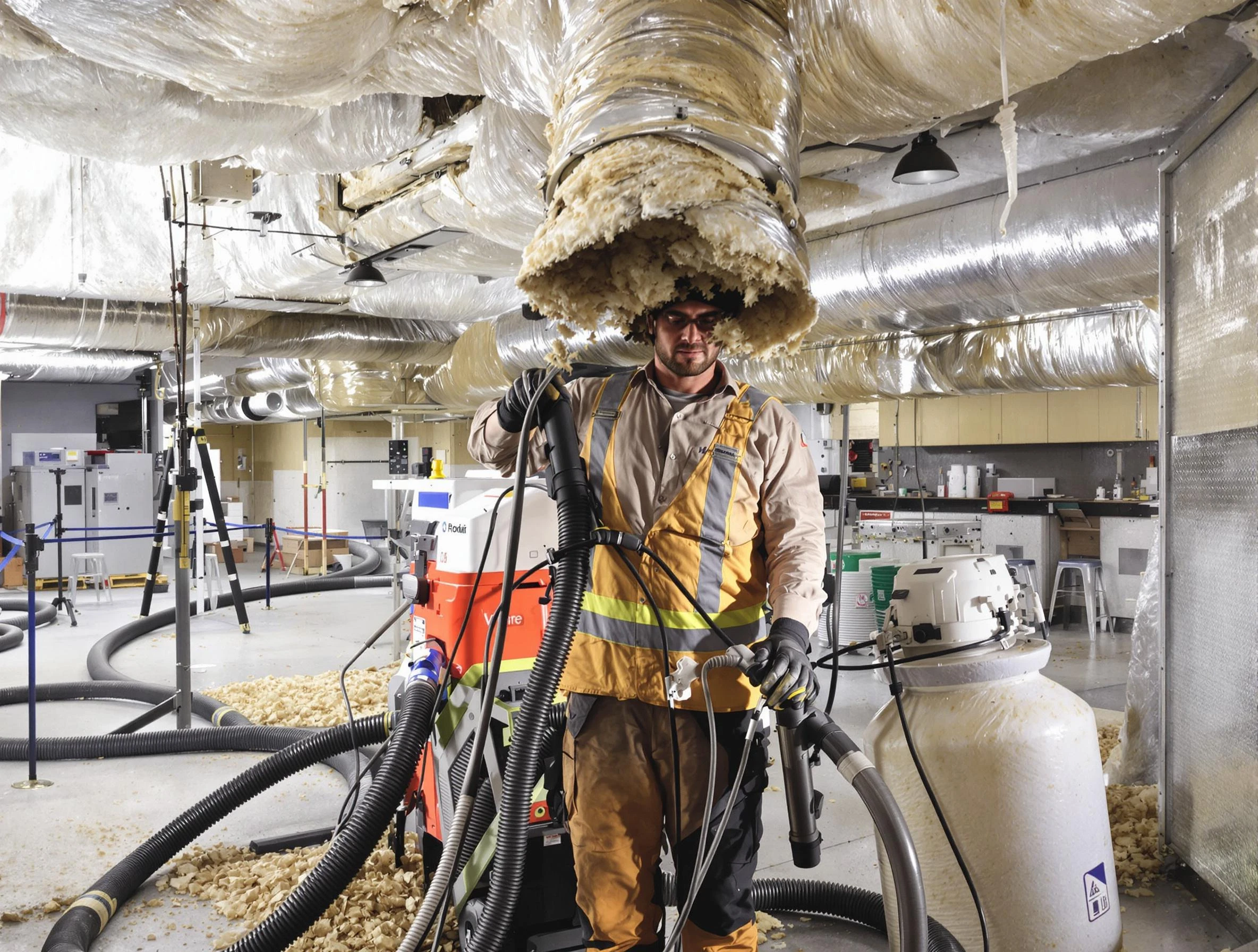 Professional vacuum insulation removal by Castle Pines Village Air Duct Cleaning expert in Castle Pines Village